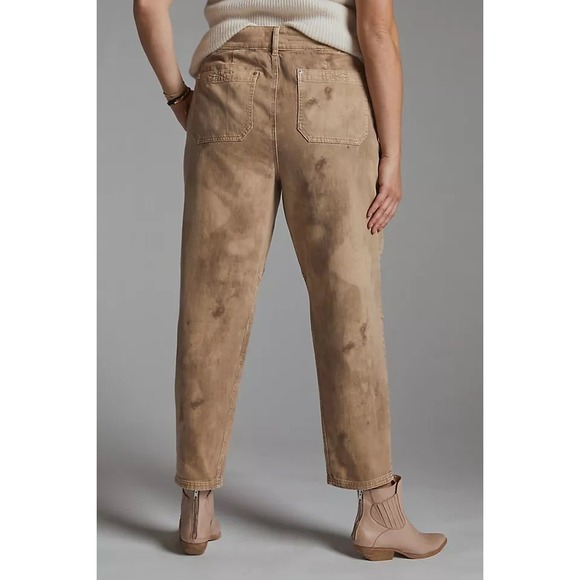 Pilcro Pants - Anthropologie Pilcro Women The Wanderer Pants Tan Acid Wash Utility Carpenter